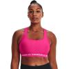 image:imageUnder Armour Womens Crossback Mid Impact Sports BraElectro Pink 695White