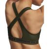 image:imageUnder Armour Womens Crossback Mid Impact Sports BraExpedition GreenBlack