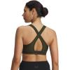 image:imageUnder Armour Womens Crossback Mid Impact Sports BraExpedition GreenBlack