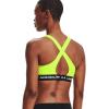 image:imageUnder Armour Womens Crossback Mid Impact Sports BraHighvis Yellow 731White