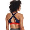 image:imageUnder Armour Womens Crossback Mid Impact Sports BraIndigo 404Phoenix Fire
