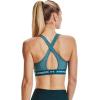 image:imageUnder Armour Womens Crossback Mid Impact Sports BraLegion Blue Light Heather 400Breeze