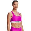image:imageUnder Armour Womens Crossback Mid Impact Sports BraMeteor Pink 660White