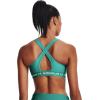 image:imageUnder Armour Womens Crossback Mid Impact Sports BraNeptune Light Heather 369Sea Mist