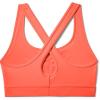 image:imageUnder Armour Womens Crossback Mid Impact Sports BraPeach Plasma 836Jet Gray