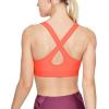 image:imageUnder Armour Womens Crossback Mid Impact Sports BraPeach Plasma 836Jet Gray