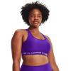 image:imageUnder Armour Womens Crossback Mid Impact Sports BraPurple Zest 754Purple Tint