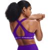 image:imageUnder Armour Womens Crossback Mid Impact Sports BraPurple Zest 754Purple Tint