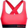 image:imageUnder Armour Womens Crossback Mid Impact Sports BraRed Black