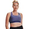 image:imageUnder Armour Womens Crossback Mid Impact Sports BraRegal Light Heather 415Stardust Blue