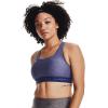 image:imageUnder Armour Womens Crossback Mid Impact Sports BraRegal Light Heather 415Stardust Blue