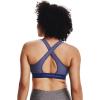 image:imageUnder Armour Womens Crossback Mid Impact Sports BraRegal Light Heather 415Stardust Blue