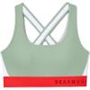 image:imageUnder Armour Womens Crossback Mid Impact Sports BraSeaglass Blue 403Beta