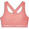 image:imageUnder Armour Womens Crossback Mid Impact Sports BraStardust Pink Light Heather 649White