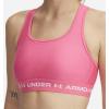 image:imageUnder Armour Womens Crossback Mid Impact Sports BraSuper PinkWhite
