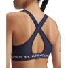 image:imageUnder Armour Womens Crossback Mid Impact Sports BraWashed NavyWhite
