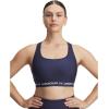 image:imageUnder Armour Womens Crossback Mid Impact Sports BraWashed NavyWhite