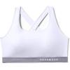 image:imageUnder Armour Womens Crossback Mid Impact Sports BraWhite Steel