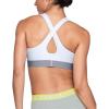 image:imageUnder Armour Womens Crossback Mid Impact Sports BraWhite Steel White