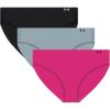 image:imageUnder Armour Womens 3pack Pure Stretch No Show Bikini Underwear Allday Comfort Fit amp UltrasoftRebel Pink