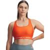 image:imageUnder Armour Womens Crossback Mid Impact Sports BraOrange BaseWhite