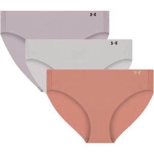 image:imageUnder Armour Womens 3pack Pure Stretch No Show Bikini Underwear Allday Comfort Fit amp UltrasoftCanyon Pink