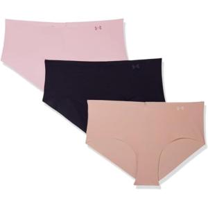image:imageUnder Armour Womens 3pack Pure Stretch No Show Hipster Underwear Allday Comfort amp Ultrasoft FitBlack 004Dash Pink