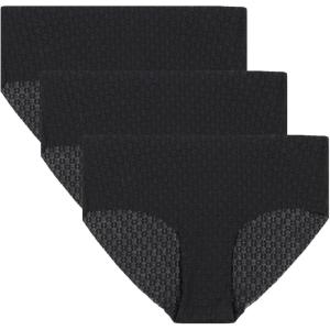 image:imageUnder Armour Womens 3pack Pure Stretch No Show Hipster Underwear Allday Comfort amp Ultrasoft FitBlack Mesh Lace
