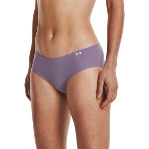 image:imageUnder Armour Womens 3pack Pure Stretch No Show Hipster Underwear Allday Comfort amp Ultrasoft FitClub Purple 530Opal Blue