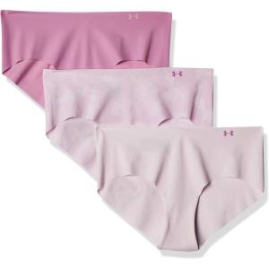 image:imageUnder Armour Womens 3pack Pure Stretch No Show Hipster Underwear Allday Comfort amp Ultrasoft FitCrystal Lilac 570Polar Purple
