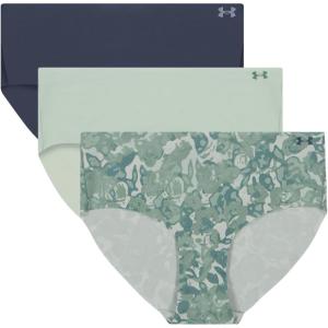 image:imageUnder Armour Womens 3pack Pure Stretch No Show Hipster Underwear Allday Comfort amp Ultrasoft FitDownpour Gray