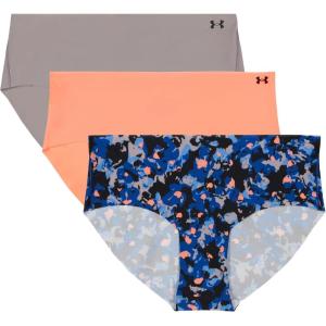 image:imageUnder Armour Womens 3pack Pure Stretch No Show Hipster Underwear Allday Comfort amp Ultrasoft FitFlare Orange