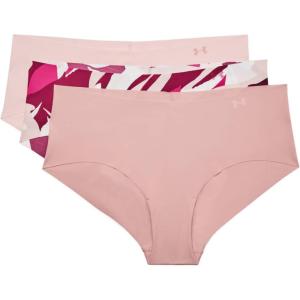 image:imageUnder Armour Womens 3pack Pure Stretch No Show Hipster Underwear Allday Comfort amp Ultrasoft FitRetro Pink 676Pink Note