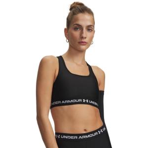 image:imageUnder Armour Womens Crossback Mid Impact Sports Bra011 Ultimate Black   White