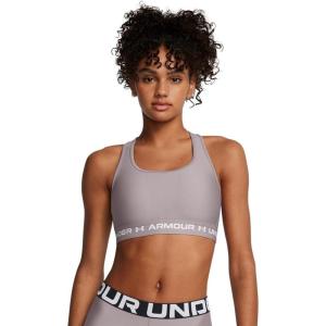 image:imageUnder Armour Womens Crossback Mid Impact Sports Bra015 Tetra Gray   White
