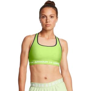 image:imageUnder Armour Womens Crossback Mid Impact Sports Bra304 Morph Green   White