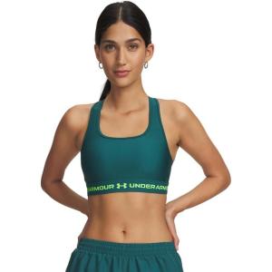 image:imageUnder Armour Womens Crossback Mid Impact Sports Bra338 Rack Green   Hyper Green
