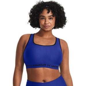 image:imageUnder Armour Womens Crossback Mid Impact Sports Bra401 Team Royal   Black