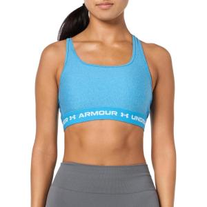 image:imageUnder Armour Womens Crossback Mid Impact Sports Bra452 Ether Blue   White