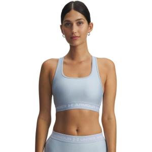 image:imageUnder Armour Womens Crossback Mid Impact Sports Bra453 Blue Calm   White