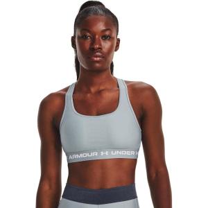 image:imageUnder Armour Womens Crossback Mid Impact Sports Bra465 Harbor Blue   White