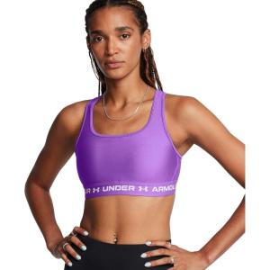 image:imageUnder Armour Womens Crossback Mid Impact Sports Bra525 Lavish  Lavish  White