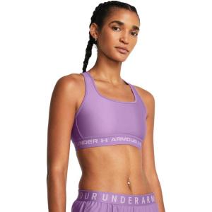 image:imageUnder Armour Womens Crossback Mid Impact Sports Bra560 Provence Purple  Provence Purple  Purple Ace