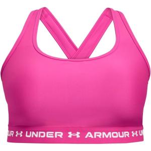 image:imageUnder Armour Womens Crossback Mid Impact Sports Bra652 Rebel Pink  