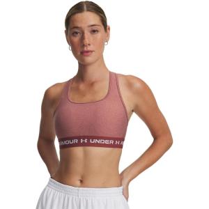 image:imageUnder Armour Womens Crossback Mid Impact Sports Bra688 Cinna Red   White