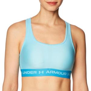 image:imageUnder Armour Womens Crossback Mid Impact Sports Bra914 Sky Blue  Capri  Sky Blue