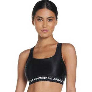 image:imageUnder Armour Womens Crossback Mid Impact Sports BraBlack 001White