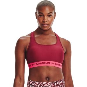 image:imageUnder Armour Womens Crossback Mid Impact Sports BraBlack Rose 664Black Rose