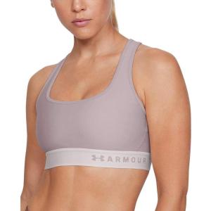 image:imageUnder Armour Womens Crossback Mid Impact Sports BraDash Pink French Gray