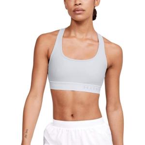 image:imageUnder Armour Womens Crossback Mid Impact Sports BraHalo Gray White